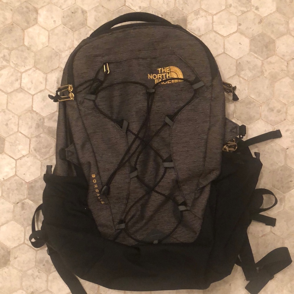The North Face backpack - borealis/ gold accents